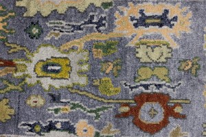 Floral Colorfast 2'7X9'9 Oushak Chobi Oriental Runner Rug
