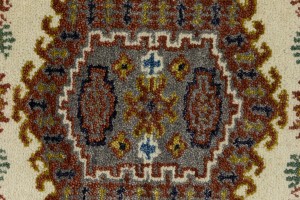 Cream Tribal 3X10 Indo-Viss Oriental Runner Rug