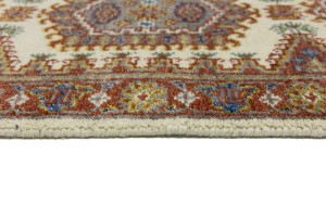 Cream Tribal 3X10 Indo-Viss Oriental Runner Rug