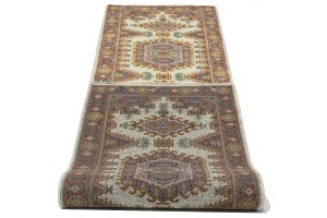 Cream Tribal 3X10 Indo-Viss Oriental Runner Rug