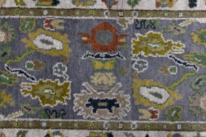 Floral Colorfast 2'7X9'7 Oushak Chobi Oriental Runner Rug