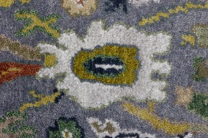 Floral Colorfast 2'7X9'7 Oushak Chobi Oriental Runner Rug