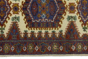 Cream Tribal 3X10 Indo-Viss Oriental Runner Rug