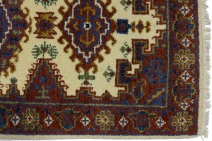 Cream Tribal 3X10 Indo-Viss Oriental Runner Rug