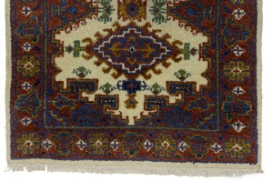 Cream Tribal 3X10 Indo-Viss Oriental Runner Rug
