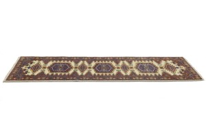 Cream Tribal 3X10 Indo-Viss Oriental Runner Rug
