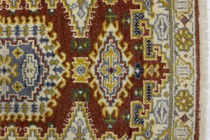 Rusty Red Tribal 3X10 Indo-Viss Oriental Runner Rug