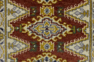 Rusty Red Tribal 3X10 Indo-Viss Oriental Runner Rug