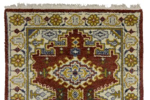 Rusty Red Tribal 3X10 Indo-Viss Oriental Runner Rug