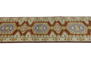 Rusty Red Tribal 3X10 Indo-Viss Oriental Runner Rug