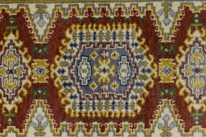 Rusty Red Tribal 3X10 Indo-Viss Oriental Runner Rug