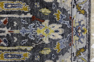 Floral Colorfast 2'6X9'9 Oushak Chobi Oriental Runner Rug