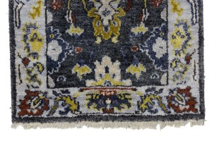 Floral Colorfast 2'6X9'9 Oushak Chobi Oriental Runner Rug