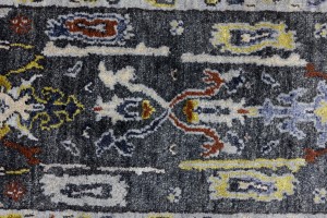 Floral Colorfast 2'6X9'9 Oushak Chobi Oriental Runner Rug