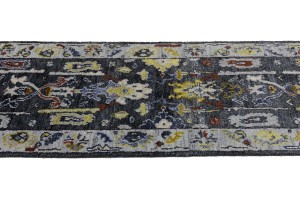 Floral Colorfast 2'6X9'9 Oushak Chobi Oriental Runner Rug