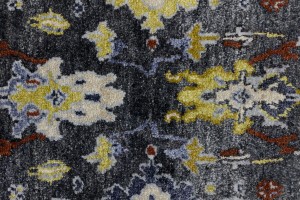 Floral Colorfast 2'6X9'9 Oushak Chobi Oriental Runner Rug