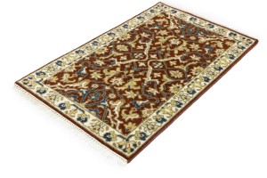Rust Floral 3X5 Chobi Oriental Rug