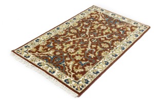 Rust Floral 3X5 Chobi Oriental Rug
