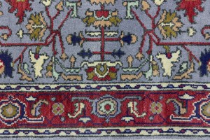 Gray Floral 4X6 Indo-Mahal Oriental Rug