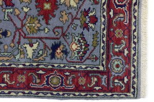 Gray Floral 4X6 Indo-Mahal Oriental Rug