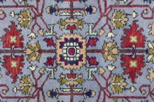 Gray Floral 4X6 Indo-Mahal Oriental Rug