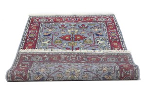 Gray Floral 4X6 Indo-Mahal Oriental Rug