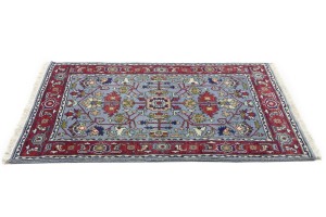 Gray Floral 4X6 Indo-Mahal Oriental Rug
