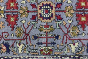 Gray Floral 4X6 Indo-Mahal Oriental Rug