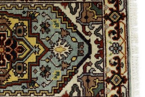 Light Gray Geometric 3X8 Heriz Serapi Oriental Runner Rug