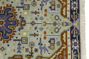 Light Gray Tribal 3X5 Heriz Serapi Oriental Rug