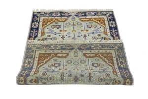 Light Gray Tribal 3X5 Heriz Serapi Oriental Rug