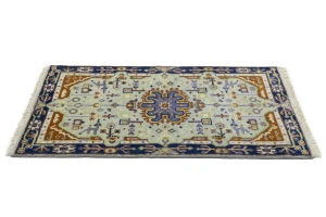 Light Gray Tribal 3X5 Heriz Serapi Oriental Rug