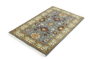 Gray Floral 3X5 Chobi Oriental Rug