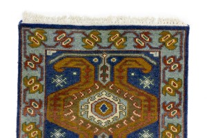 3X6 Navy Blue Geometric 2'6 x 5'11 Kazak Oriental Rug