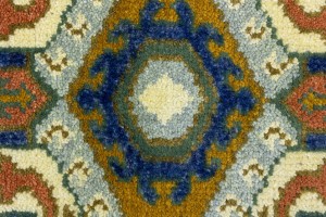 3X6 Navy Blue Geometric 2'6 x 5'11 Kazak Oriental Rug