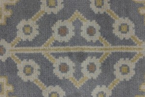 Gray Floral 8X10 Oushak Chobi Oriental Rug