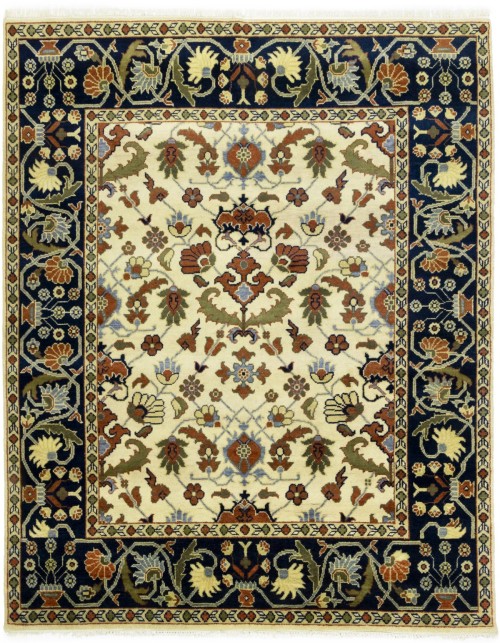 Cream Floral 8X10 Chobi Oriental Rug