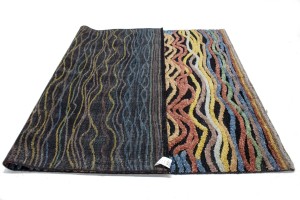 Multicolored Abstract Waves 6X8 Modern Rug