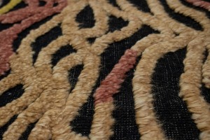 Multicolored Abstract Waves 6X8 Modern Rug