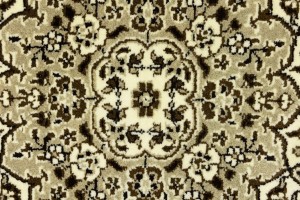 Cream Beige Brown Floral 6X8 Kirman Oriental Rug