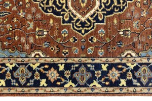 Rust Floral 4X6 Sarouk Goravan Heriz Oriental Rug