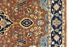Rust Floral 4X6 Sarouk Goravan Heriz Oriental Rug