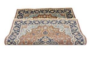 Rust Floral 4X6 Sarouk Goravan Heriz Oriental Rug