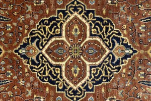 Rust Floral 4X6 Sarouk Goravan Heriz Oriental Rug