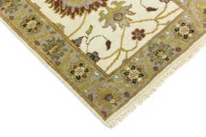 Cream Floral Osh Chobi 2X3 Peshawar Oriental Rug