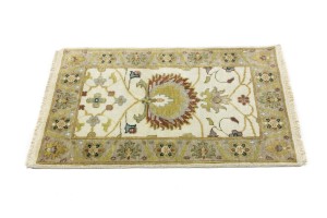 Cream Floral Osh Chobi 2X3 Peshawar Oriental Rug