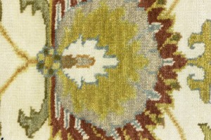 Cream Floral Osh Chobi 2X3 Peshawar Oriental Rug