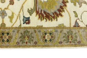 Cream Floral Osh Chobi 2X3 Peshawar Oriental Rug
