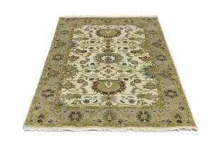 Cream Floral Osh Chobi 4X6 Peshawar Oriental Rug