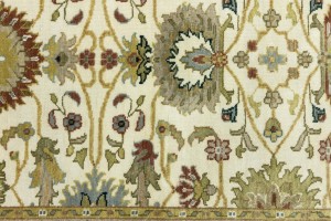 Cream Floral Osh Chobi 4X6 Peshawar Oriental Rug